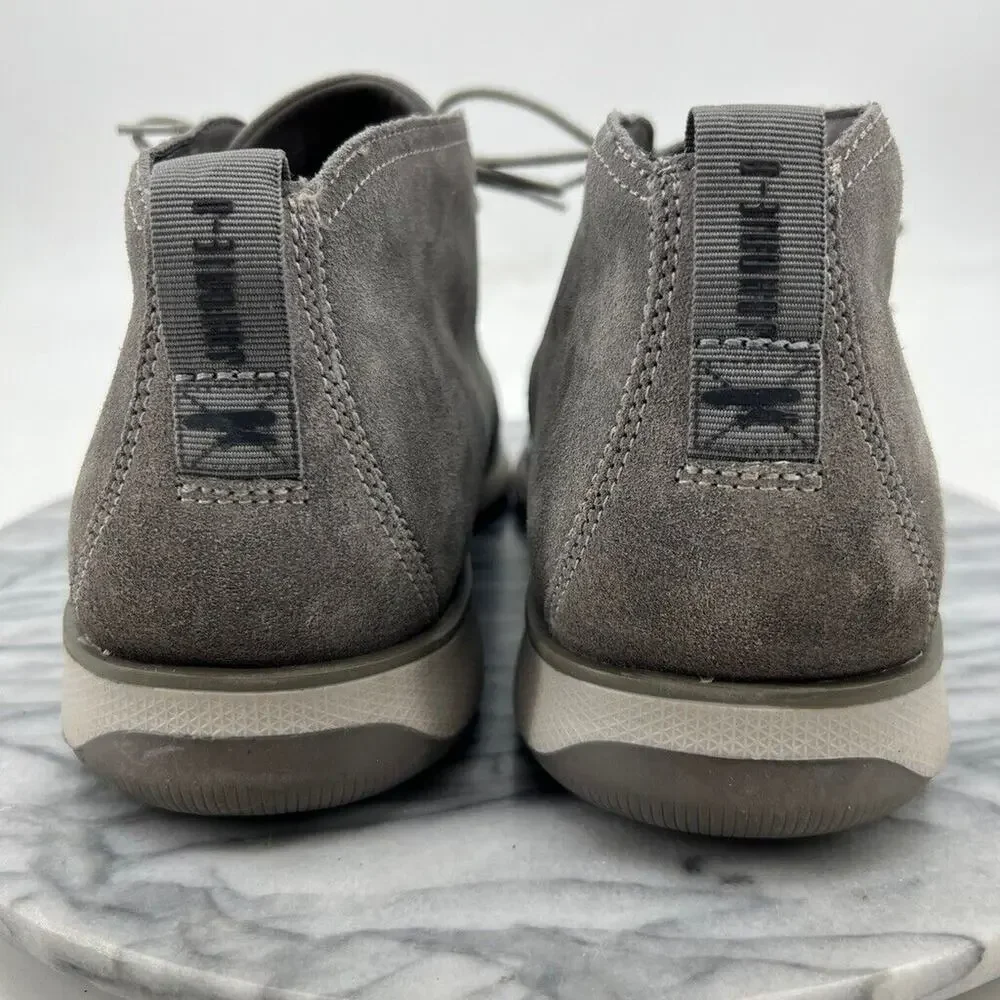 Johnnie O Mens 10‎ Boots Grey Suede The Chill Chukka 2.0 Shoes Lace Up Ankle